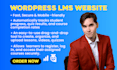 create wordpress lms website with learndash