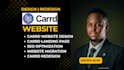carrd website design, redesign carrd website carrd landing page design