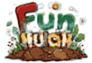 design cartoon fun mulch and landscaping logo