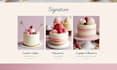 design luxury ecommerce bakery website cupcake website pastries shopify store