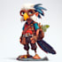 make 2d game character illustration