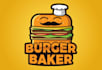 design a custom burger, chef and restaurant logo