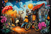 do illustration expressionism art, graffiti, abstract art