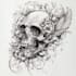 design genuine unique skull tattoo