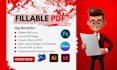 create fillable pdf forms in acrobat indesign, convert word to pdf, canva design