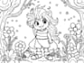 draw amazing coloring book pages illustration for children