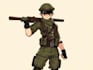 draw military character mascot