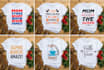 design trendy custom typography tshirt for merch, brand, or pod