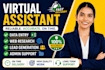 be your virtual assistant for data entry and web research