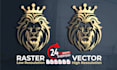 recreate, vector trace, redraw, and redesign your logo