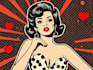 draw a retro pop art roy lichtenstein style