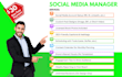 manage your monthly social media with posts content and scheduling