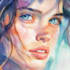 draw watercolor portrait illustration