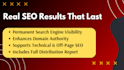 create SEO backlinks from 400 high authority sites