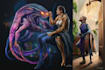 draw a fantasy creature, monster, alien in my style