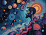 create magical abstract art, psychedelic, surrealism, cubism