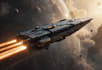 design a sci fi spaceship art