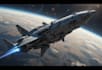 illustrate a sci fi spaceship art