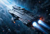 design a sci fi spaceship art
