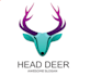 do awesome deer head mascot logo design
