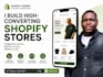 design, redesign shopify store, shopify dropshipping store or shopify website
