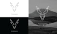 do minimalistic line art logo design