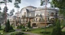 renovate 3d historical building, ancient  house,3d mansion,cgi duplex, elevation