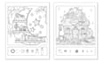 do vector line art or hidden object picture  illustrations