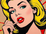 draw a retro pop art roy lichtenstein style
