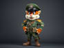 draw military character mascot