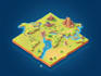 create a isometric map vector illustration