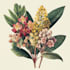 draw botanical, floral and retro illustration