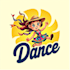 design high quality dance mascot logo with creative concepts