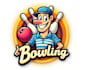 design high qualityt bowling mascot logo with creative c