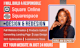 squarespace website design square online store squarespace landing page design