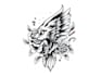 draw american traditional tattoo design by request