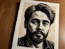 create a custom portrait in linocut style