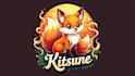 design outstanding kitsune fox mascot logo with new concept