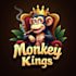 do awesome monkey smoking king mascot logo design