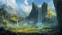 paint detailed, fantasy landscape, background