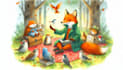 draw a digital children book illustration