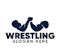 do unique wrestler mascot logo