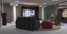 remodel 3d modern gaming room, vr zone design,render game arcade,studio interior