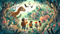 draw a colorful children book illustration children storybook for print or KDP