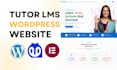 create lms website, tutor lms, learndash, elearning website, school website