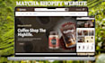 build private label coffee store matcha website green tea store coffee website