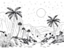 do lineart illustrations in high quality