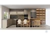 design your kitchen interior, including a floor plan and photorealistic r