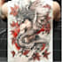 draw an oriental japanese tattoo