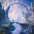 paint detailed, fantasy landscape, background